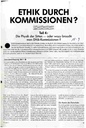 Ethik durch Kommissionen? - Teil 4 Die Physik der Sitten - oder wozu braucht man Ethik-Kommissionen