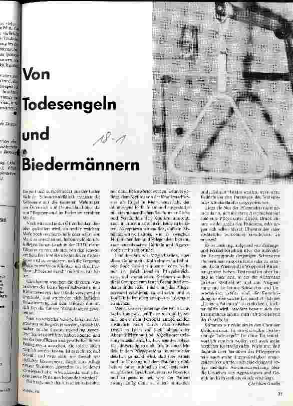 Von Todesengeln und Biedermännern