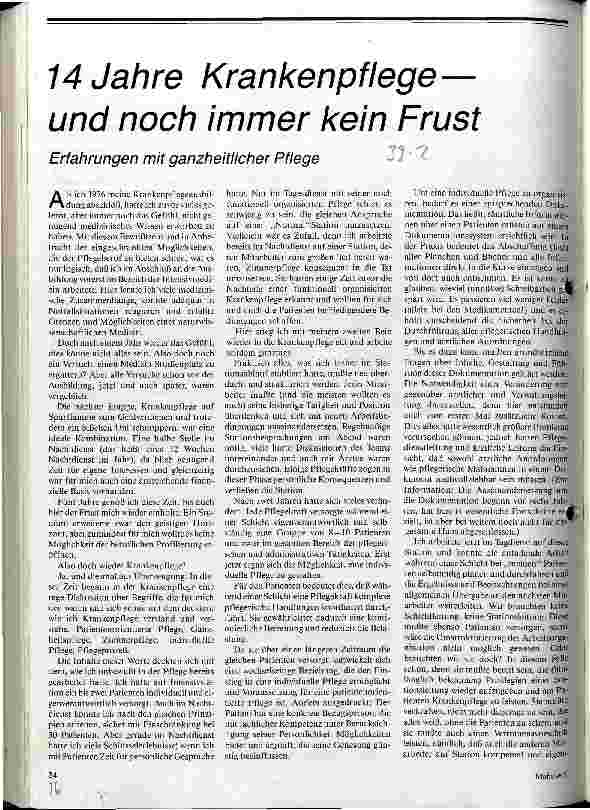 14 Jahre Krankenpflege - und noch immer kein Frust /// Erfahrungen mit ganzheitlicher Pflege