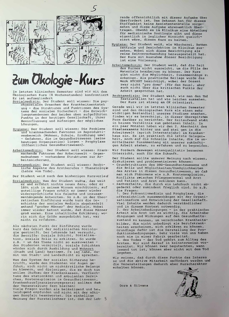 Zum Ökologie-Kurs – Zeitschrift für alle Gesundheitsberufe
