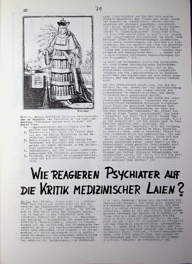 Wie reagieren Psychiater auf die Kritik medizinischer Laien? – Zeitschrift für alle Gesundheitsberufe