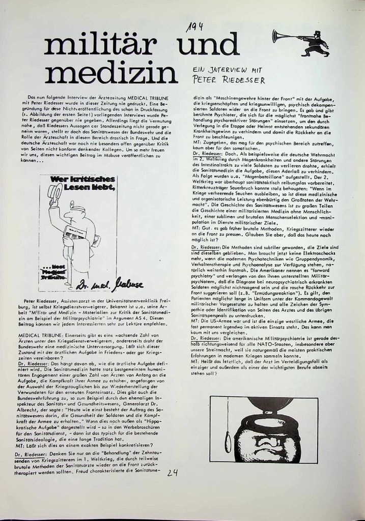 [doc_772967] Militär und Medizin – Zeitschrift für alle Gesundheitsberufe