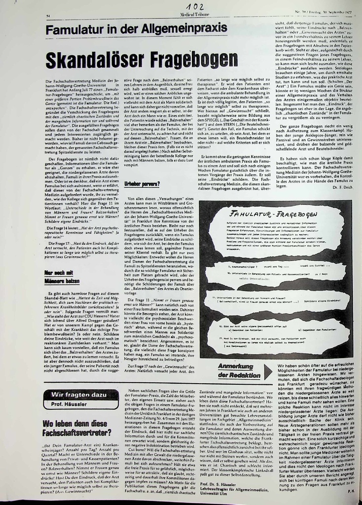 [doc_772933] Skandalöser Fragebogen – Zeitschrift für alle Gesundheitsberufe