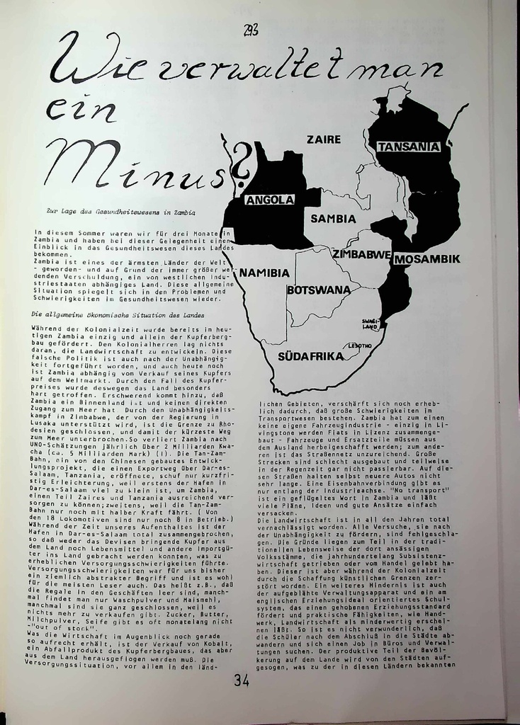 [doc_773001] Zur Lage des Gesundheitswesens in Zambia – Zeitschrift für alle Gesundheitsberufe