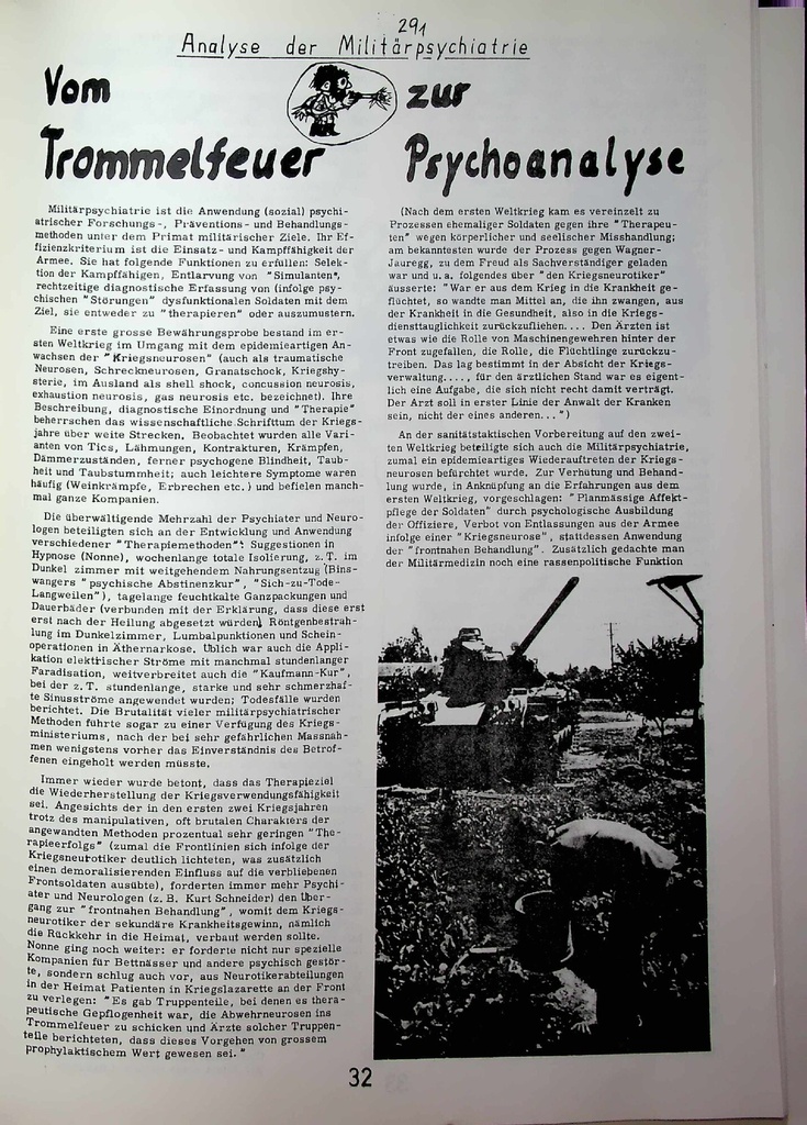 [doc_773000] Vom Trommelfeuer zur Psychoanalyse – Zeitschrift für alle Gesundheitsberufe