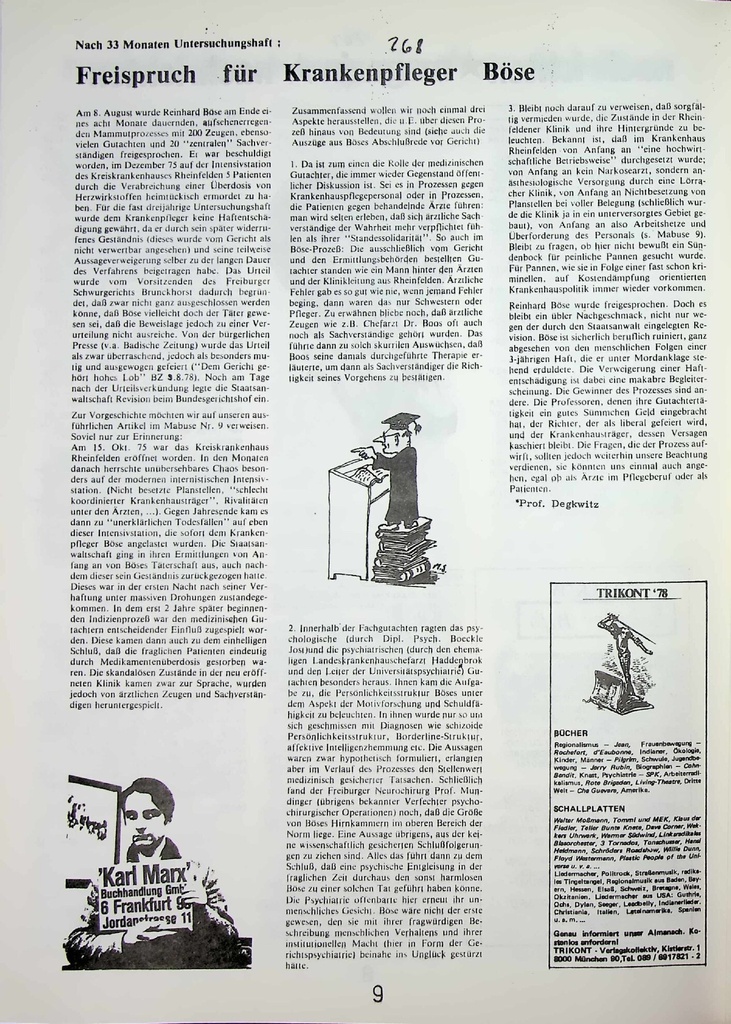 [doc_772991] Nach 33 Monaten Untersuchungshaft: Freispruch für Krankenpfleger Böse – Zeitschrift für alle Gesundheitsberufe
