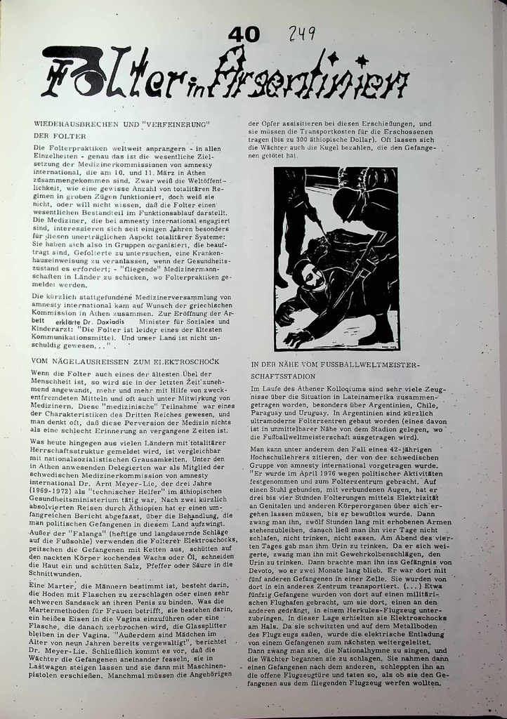 [doc_772986] Folter in Argentinien – Zeitschrift für alle Gesundheitsberufe