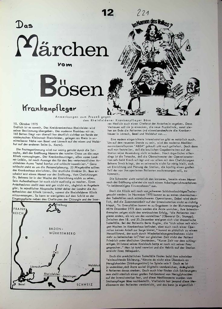 [doc_772977] Anmerkungen zum Prozeß gegen den Rheinfeldener Krankenpfleger Böse – Zeitschrift für alle Gesundheitsberufe