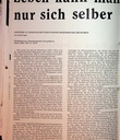 Leben kann man nur sich selber – Zeitschrift für alle Gesundheitsberufe
