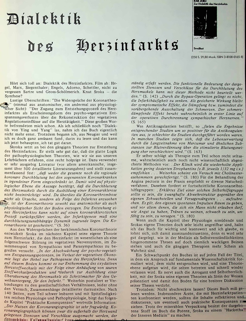 Dialekt des Herzinfarkts – Zeitschrift für alle Gesundheitsberufe