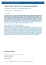 Unterschätzt: Männer in der Angehörigenpflege. Männer als Pflegende / Angehörigenpflege / Belastungen und Bewältigung