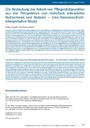 Die Bedeutung der Arbeit von Pflegestützpunkten aus der Perspektive von mehrfach erkrankten Nutzerinnen und Nutzern — Eine hermeneutischinterpretative Studie